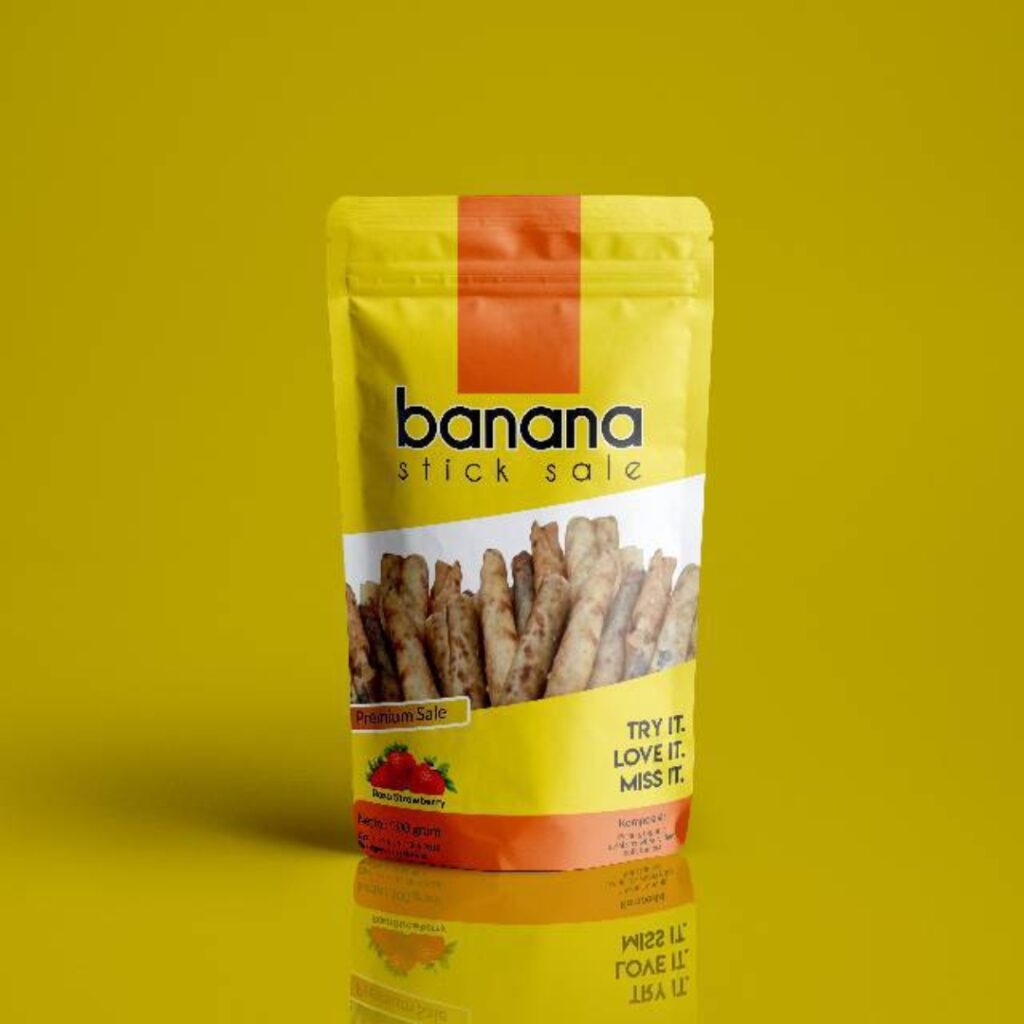 jasa desain grafis portofolio kemasan16 - bbanana chips standing pouch