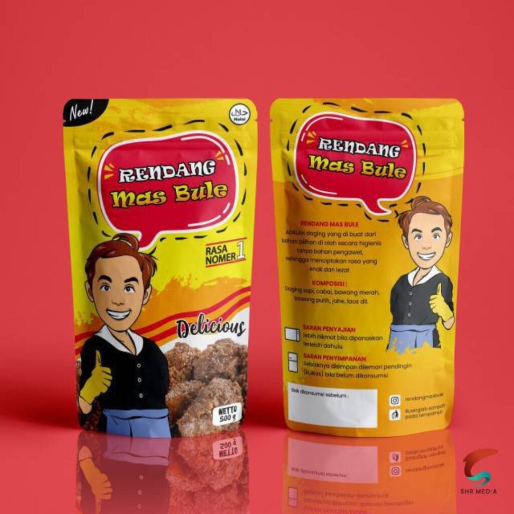 jasa desain grafis portofolio kemasan1 - rendang mas bule