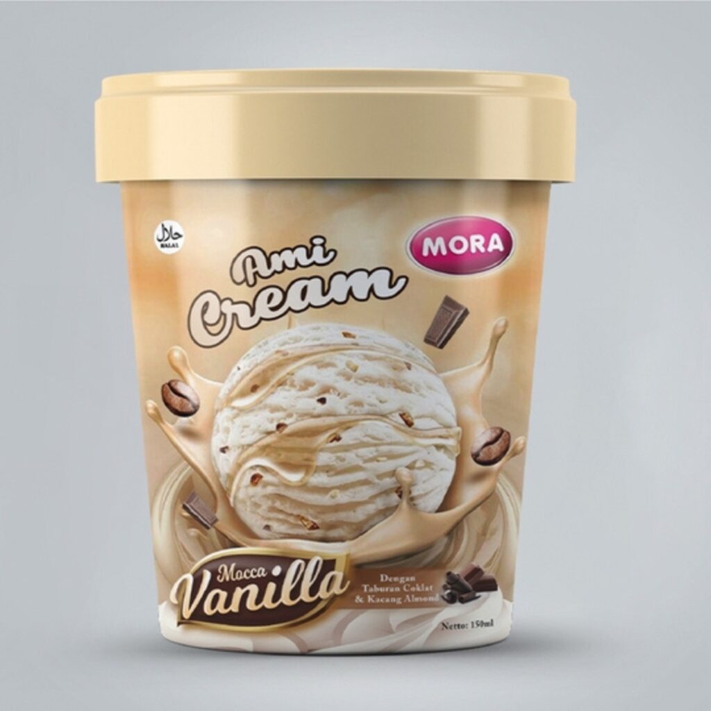 jasa desain grafis portofolio kemasan ice cream