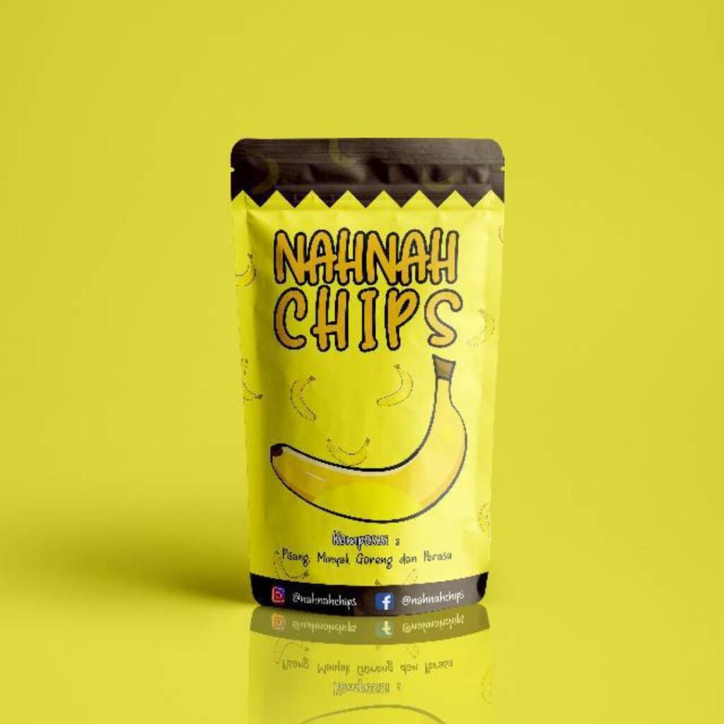jasa desain grafis portofolio kemasan18 - standing pouch nahnah chips pisang